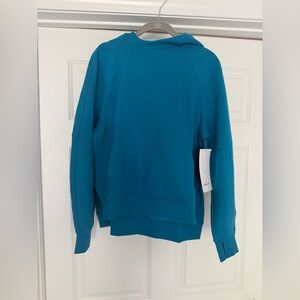 Lululemon Scuba Oversized Side Slit Hoodie in Hawaiian Blue- New with Tags- XS/S